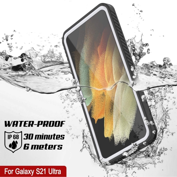 Punkcase Extreme Serisi Galaxy S21 Ultra Su Geirmez Klf-White