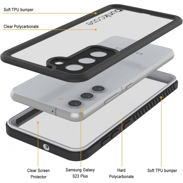 Punkcase Extreme Serisi Galaxy S23 Plus Su Geirmez Klf -White