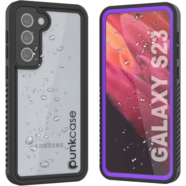 Punkcase Extreme Serisi Galaxy S23 Su Geirmez Klf -Purple