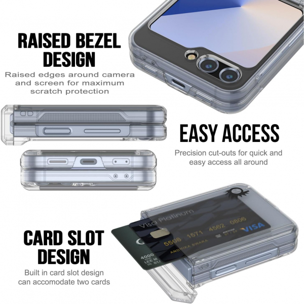 Punkcase Samsung Galaxy Z Flip6 CardSlot Klf