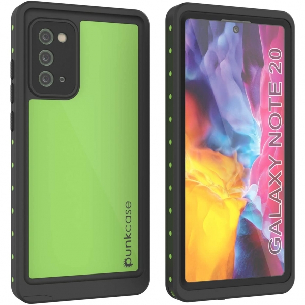 Punkcase StudStar Serisi Galaxy Note 20 Su Geirmez Klf -Light Green