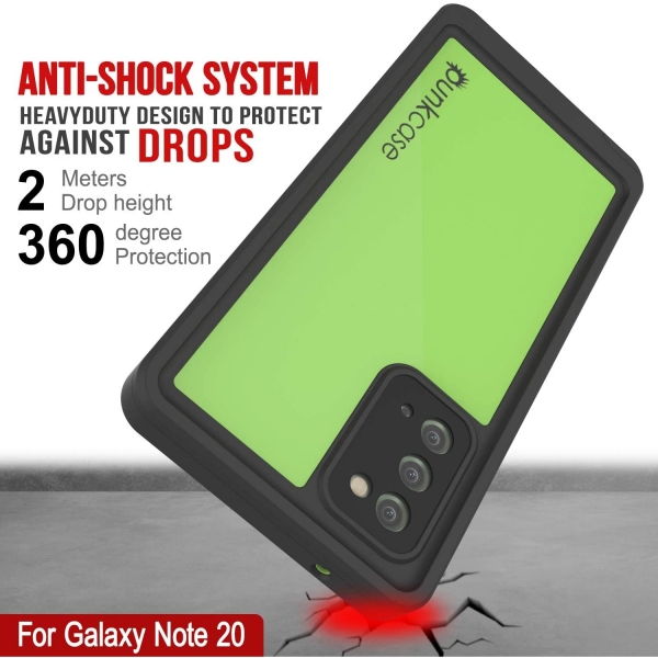 Punkcase StudStar Serisi Galaxy Note 20 Su Geirmez Klf -Light Green