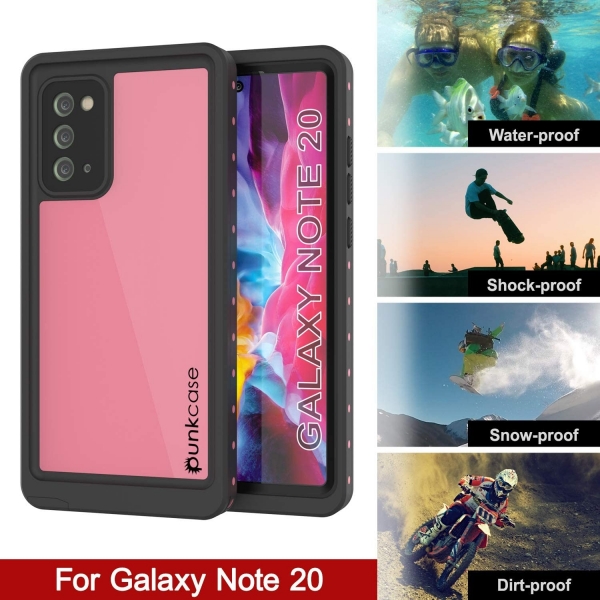 Punkcase StudStar Serisi Galaxy Note 20 Su Geirmez Klf -Pink
