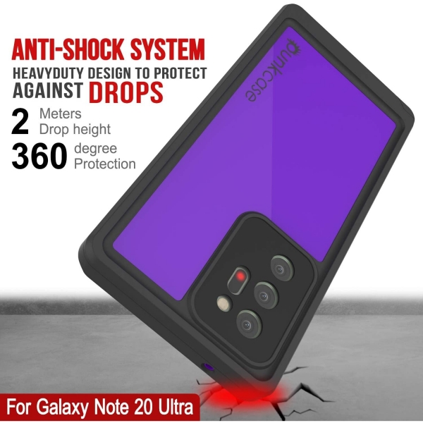 Punkcase StudStar Serisi Galaxy Note 20 Ultra Su Geirmez Klf -Purple