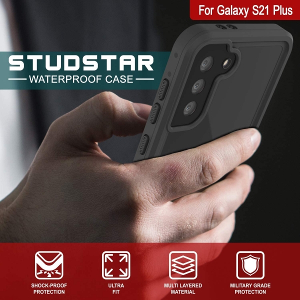 Punkcase StudStar Serisi Galaxy S21 Plus Su Geirmez Klf -Red