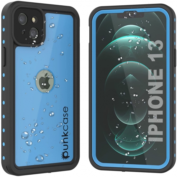 Punkcase StudStar Serisi iPhone 13 Su Geirmez Klf-Light Blue