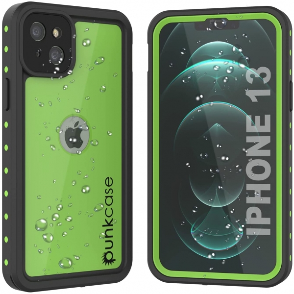 Punkcase StudStar Serisi iPhone 13 Su Geirmez Klf-Light Green
