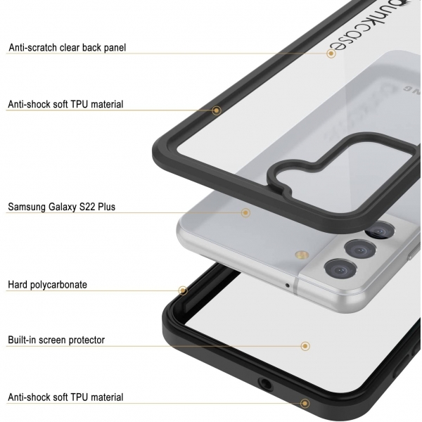 Punkcase Ultimato Serisi Galaxy S22 Plus Su Geirmez Klf-Black
