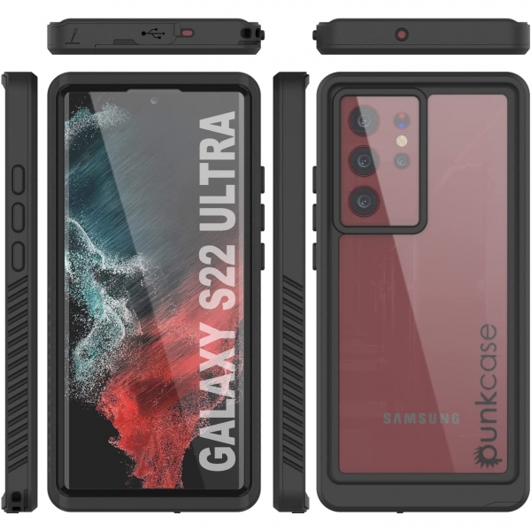 Punkcase Ultimato Serisi Galaxy S22 Ultra Su Geirmez Klf-Black