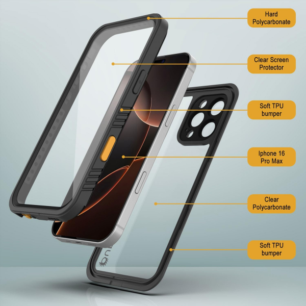 Punkcase iPhone 16 ProMax Su Geirmez ExtremeMag Klf 