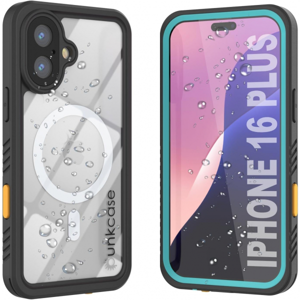 Punkcase iPhone 16 Plus Su Geirmez Extreme Mag Klf -Teal