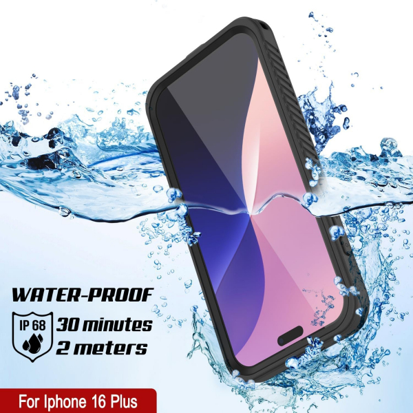Punkcase iPhone 16 Plus Su Geirmez Extreme Mag Klf -Black