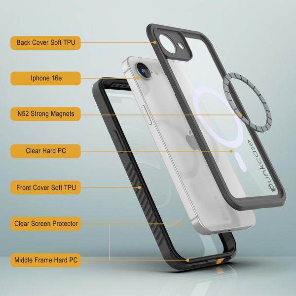 Punkcase iPhone 16e Su Geirmez Extreme Mag Klf 