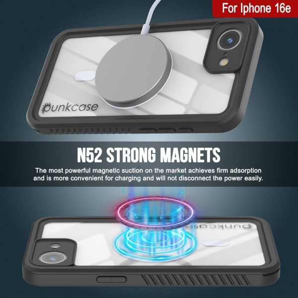 Punkcase iPhone 16e Su Geirmez Extreme Mag Klf 