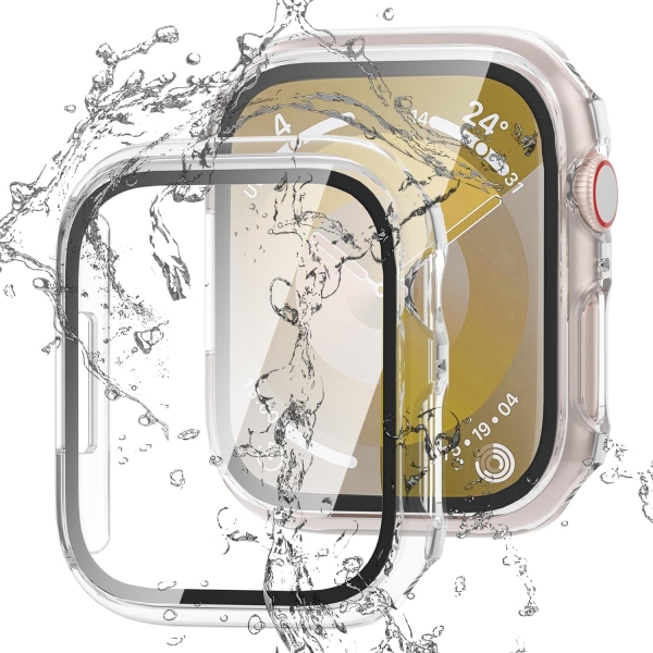 QCKANLJ Apple Watch 9 45mm Bumper Klf-Transparent 