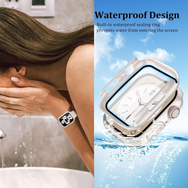 QCKANLJ Apple Watch 9 45mm Bumper Klf-Starlight 