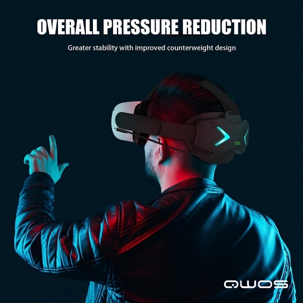 QWOS Oculus Quest 2 Uyumlu RGB VR Gzlk