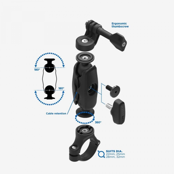 Quad Lock GoPro Taban ubuu Kelepesi Kiti (Small)