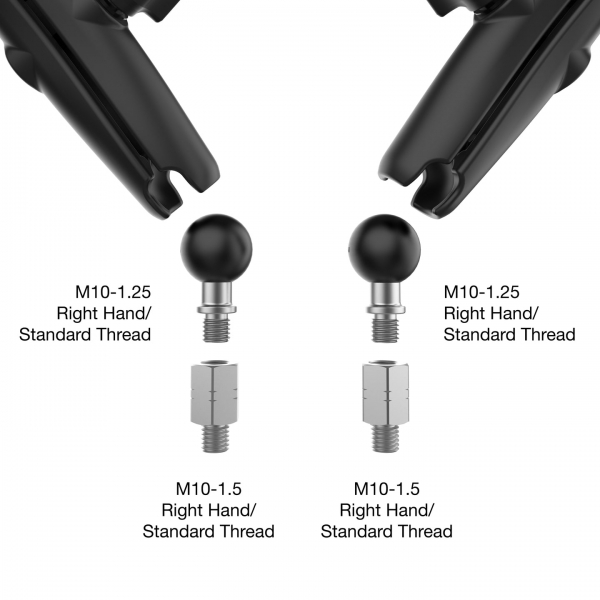 RAM Tough Mirror Adaptrl Uzun Kol Kiti RAM-B-349-M1