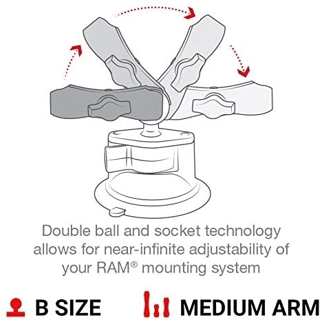 Ram Mounts X-Grip Twist-Lock Vantuzlu Tablet Tutucu Seti RAM-B-166-UN8U