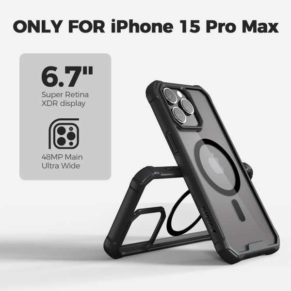RAPTIC Air Manyetik iPhone 15 Pro Max Klf 