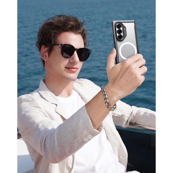 RAPTIC Samsung Galaxy Z Fold 7 Manyetik Klf-Black