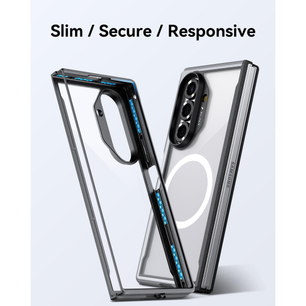 RAPTIC Samsung Galaxy Z Fold 7 Manyetik Klf-Black