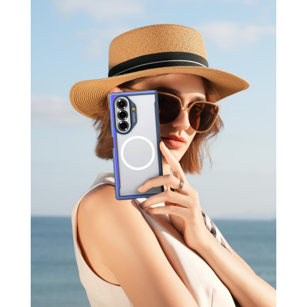 RAPTIC Samsung Galaxy Z Fold 7 Manyetik Klf-Irdescent