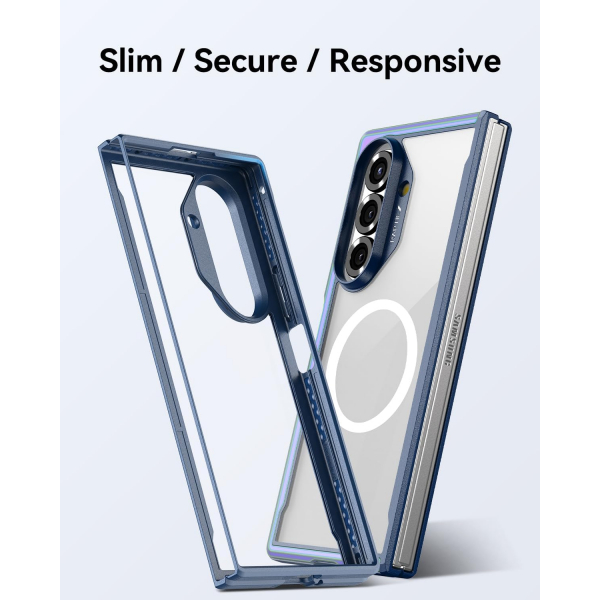 RAPTIC Samsung Galaxy Z Fold 7 Manyetik Klf-Irdescent