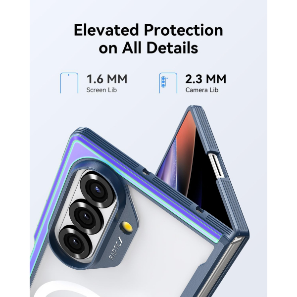 RAPTIC Samsung Galaxy Z Fold 7 Manyetik Klf-Irdescent