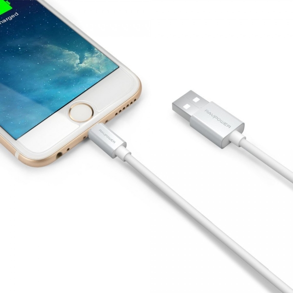 RAVPower Apple Lightning to USB Kablo (2 Adet)-White