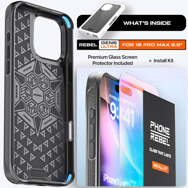 REBEL Apple iPhone 16 Pro Max Gen-6 Klf
