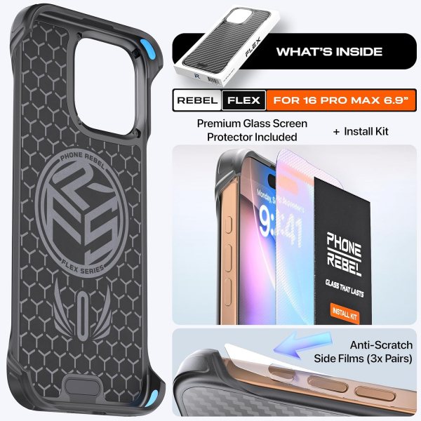 REBEL Apple iPhone 16 Pro Max Flex Klf