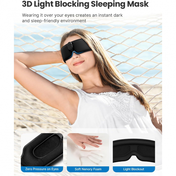 RENPHO Bluetooth Akll Uyku Maskesi