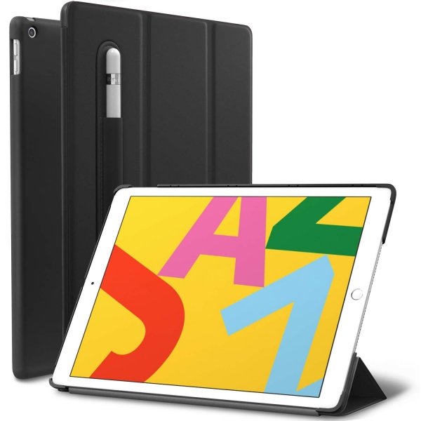 ROARTZ iPad Kalem Bölmeli Kılıf (10.2 inç) (7.Nesil)-Black