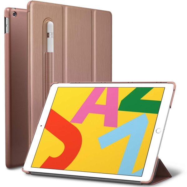 ROARTZ iPad Kalem Bölmeli Kılıf (10.2 inç) (7.Nesil)-Rose Gold
