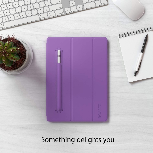 ROARTZ iPad Kalem Bölmeli Kılıf (10.2 inç) (7.Nesil)-Purple