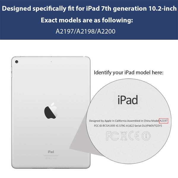 ROARTZ iPad Kalem Blmeli Klf (10.2 in) (7.Nesil)-Red