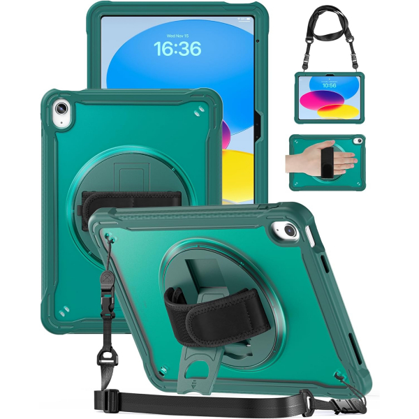 RUGGYCASE iPad 10.Nesil Klf(10.9 in)-Dark Green