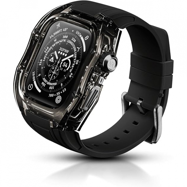 RYUEUYA  Apple Watch 10 46mm Bumper Klf-Black Black 