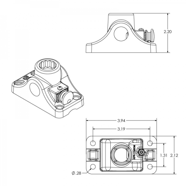 Ram Mounts ROD Blme/Dz Yzey Taban RAM-114BMPU 