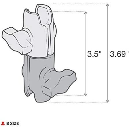  Ram Mounts Kompozit ift Soketli Dner Kol RAP-B-200-12U