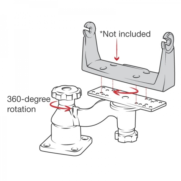 Ram Mounts Balk Bulucular Ve iziciler in Yatay Dner Kol Balants RAM-109HU