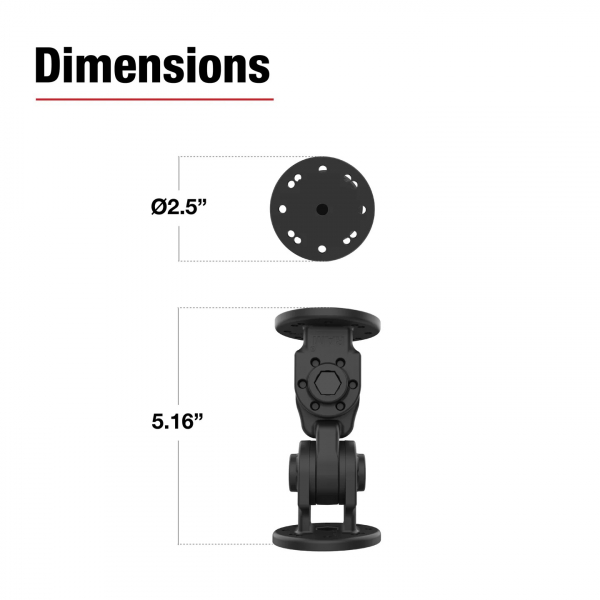 Ram Mounts 90 Derece Pivot Montaj RAP-101-PV4-2P-NKU