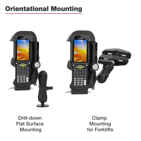 Ram Mounts Zebra MC9400/MC9300 in RAM-HOL-ZE32PDLU