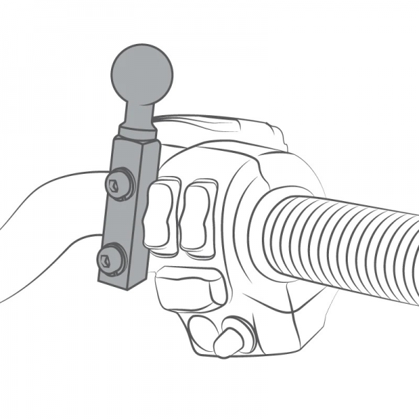 Ram Mounts Evrensel Aksiyon Kameras Adaptrl Fren/Debriyaj Rezervuar Montaj Seti RAM-B-174-GOP1U