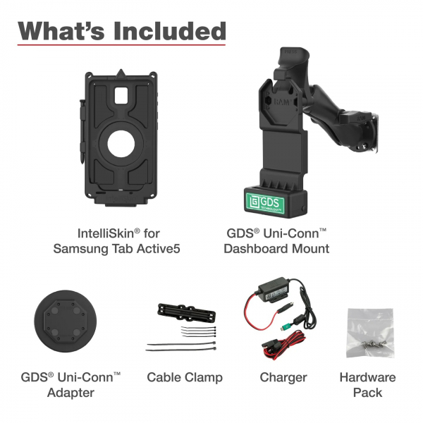 Ram Mounts Uni-Conn Tab Active5 RAM-GDS-U1-SAM90-KIT1