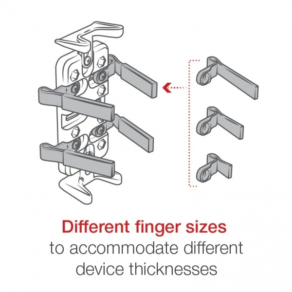 Ram Mounts Finger-Grip Evrensel Tutucu ve EZ-Kay Ray Montaj Seti RAP-SB-187-UN4