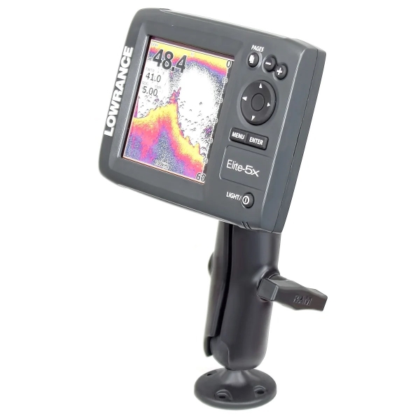  Ram Mounts Lowrance Elite 5 Ve Mark 5 Uyumlu Kompozit ift Bilyal Montaj Seti RAP-101U-LO11 