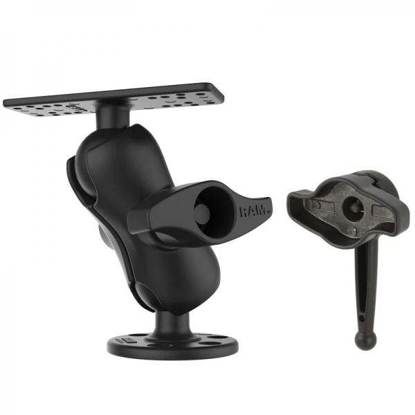 Ram Mounts Hi-Torq Anahtarl Deniz Elektronii Yuvas RAM-D-115-C-KNOB9H